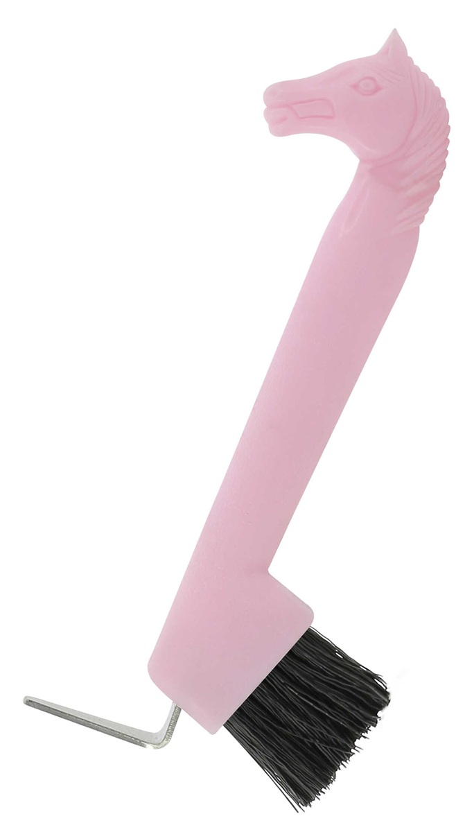 Hufkratzer Pferdekopf mit Bürste
