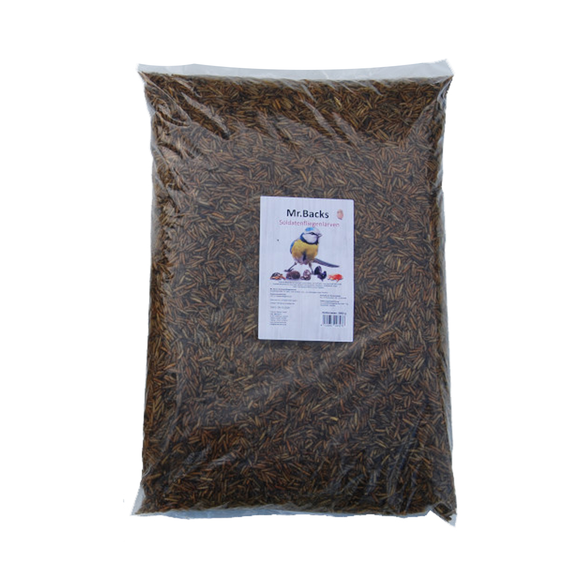 Produktansicht Dr. Backs Soldatenfliegenlarven 5000g Beutel