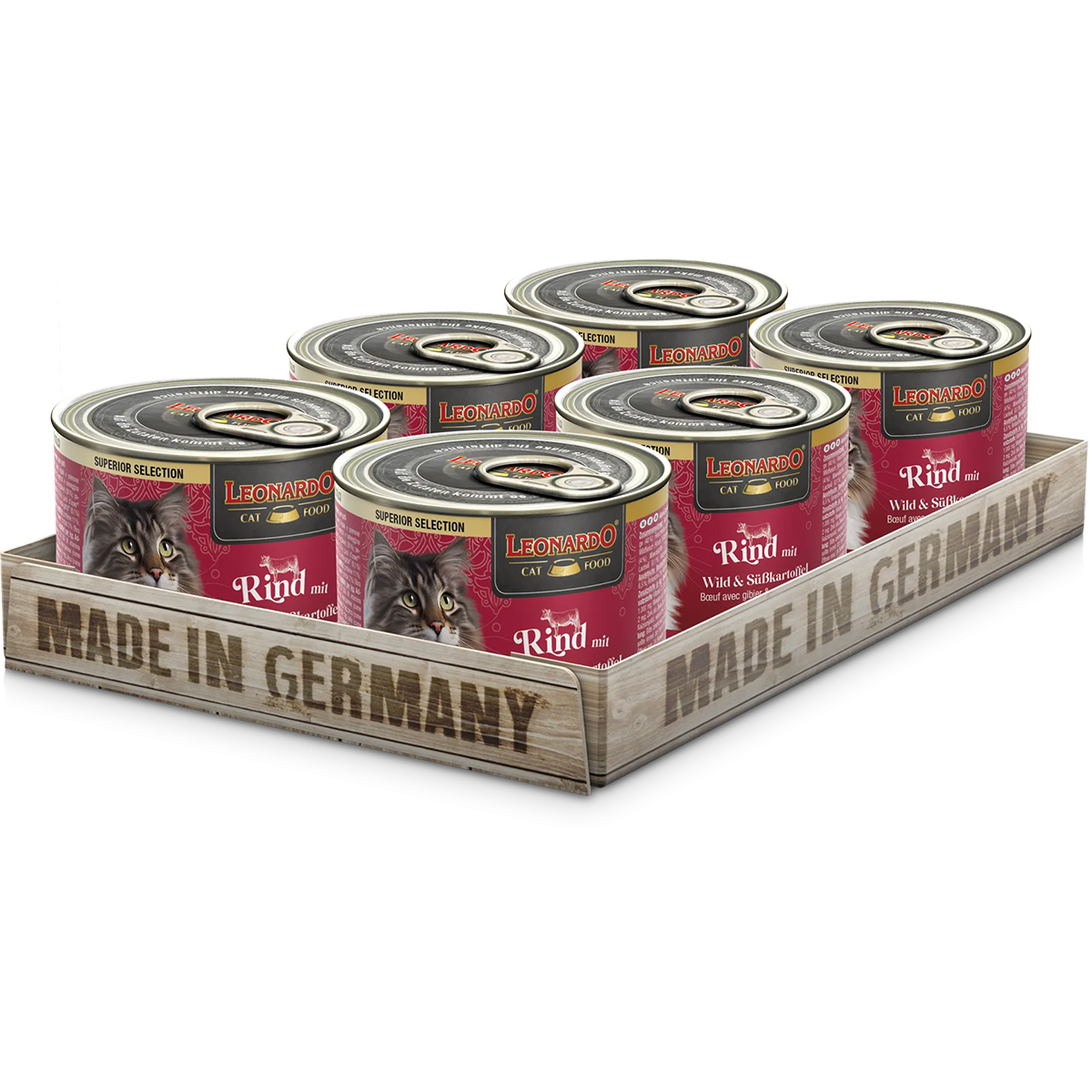 Leonardo Superior Selection Rind mit Wild 6 x 200 g