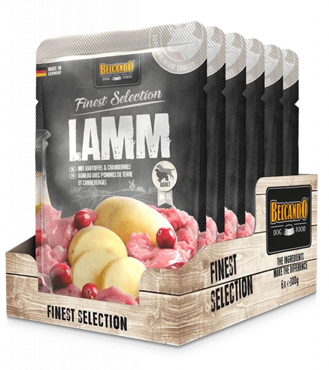 Produktansicht - Belcando - Lamm & Kartoffel mit Cranberries Frischebeutel