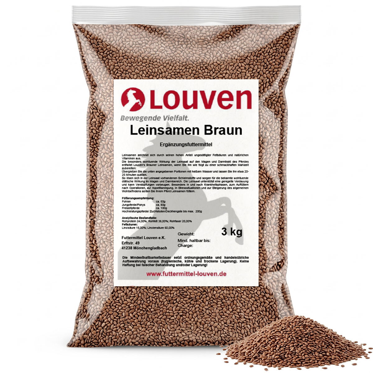 Leinsaat braun