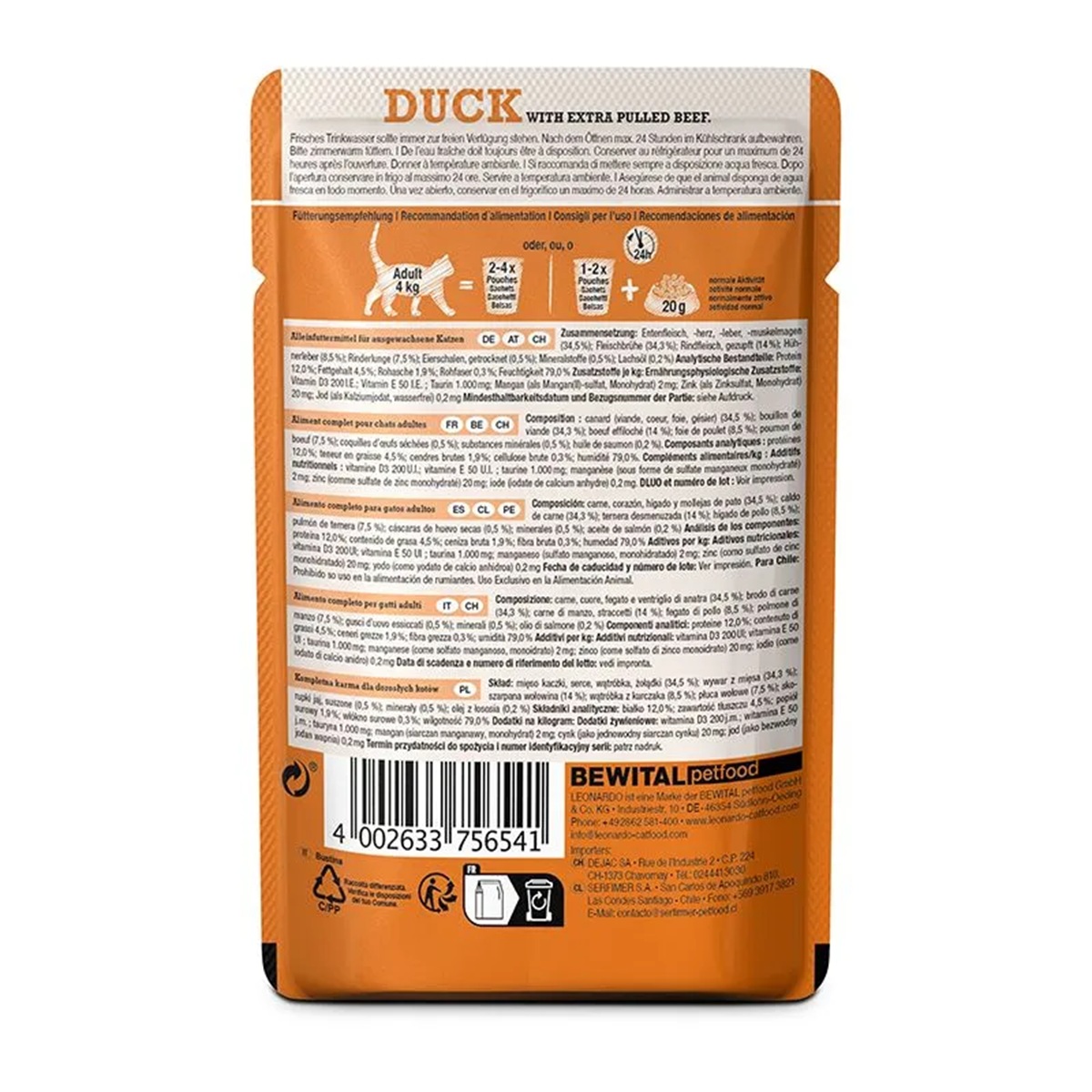 Produktansicht - Leonardo - Pulled Beef & Duck