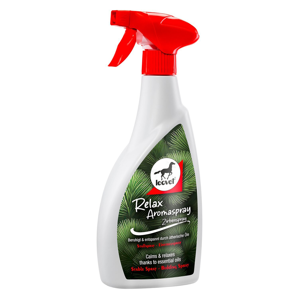 Produktansicht Leovet Relay Aromaspray Zirbenspray Flasche