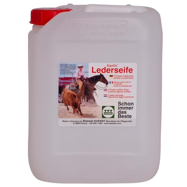 Stassek Equifix 3 Phasen-Lederseife mit Anti-Schimmel Kanister