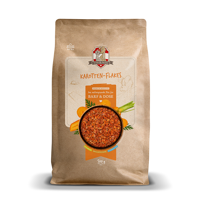 SISSI & FRANZ Barf & Dose Karotten-Flakes 500 g
