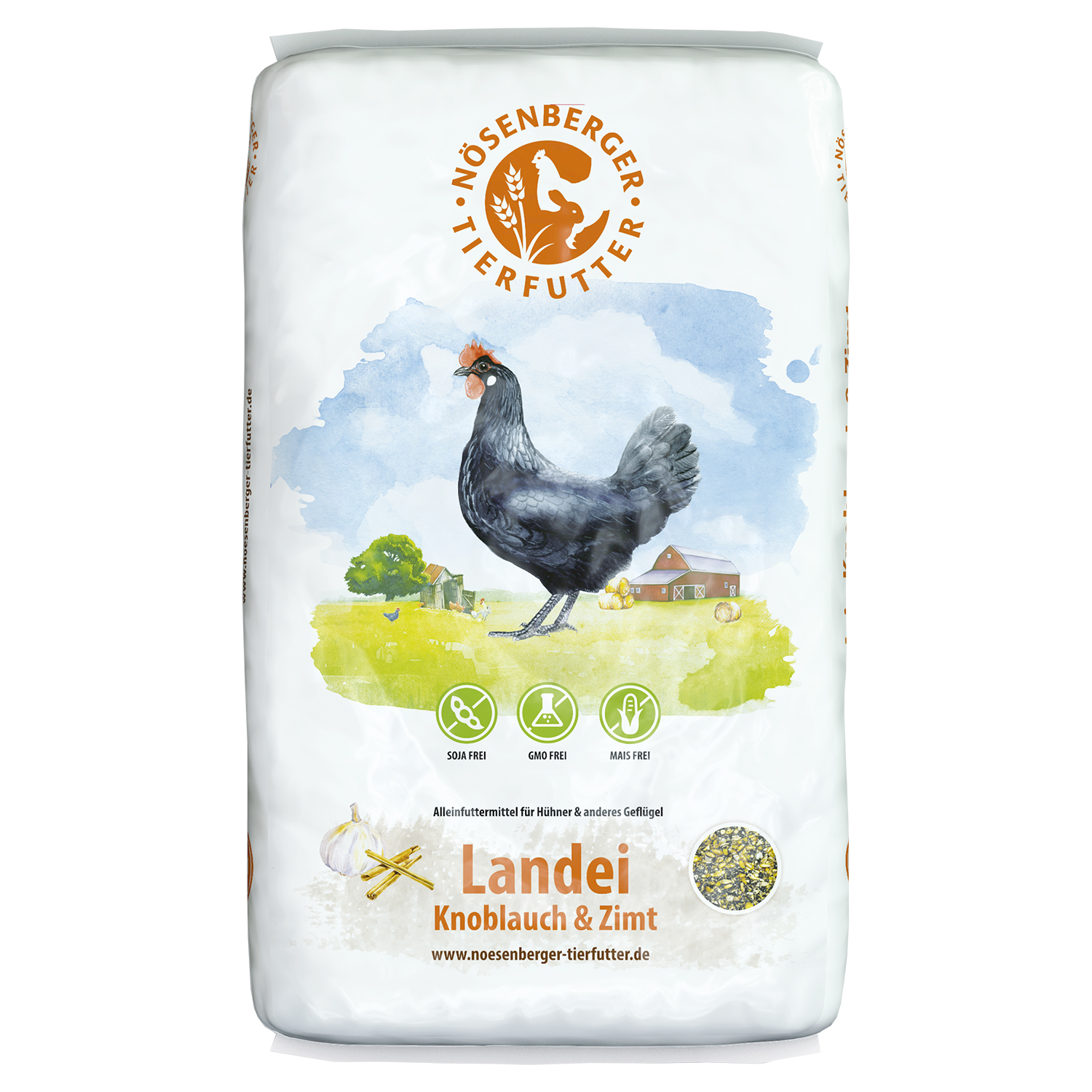 Nösenberger Landei Knoblauch & Zimt 20 kg Futtersack