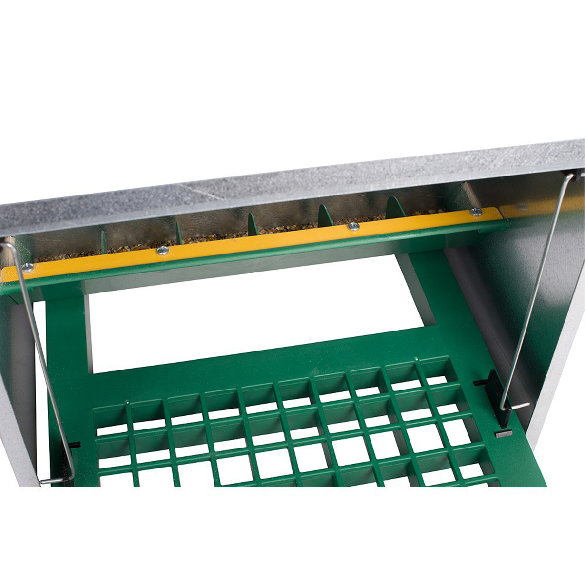 Olba Feedomatic Futterautomat mit Trittklappe Detail