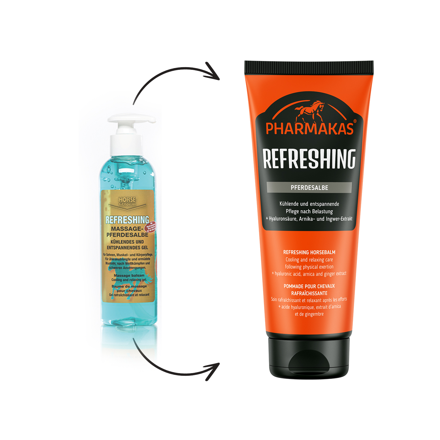Pharmakas Refreshing Pferdesalbe 200 ml Relaunch