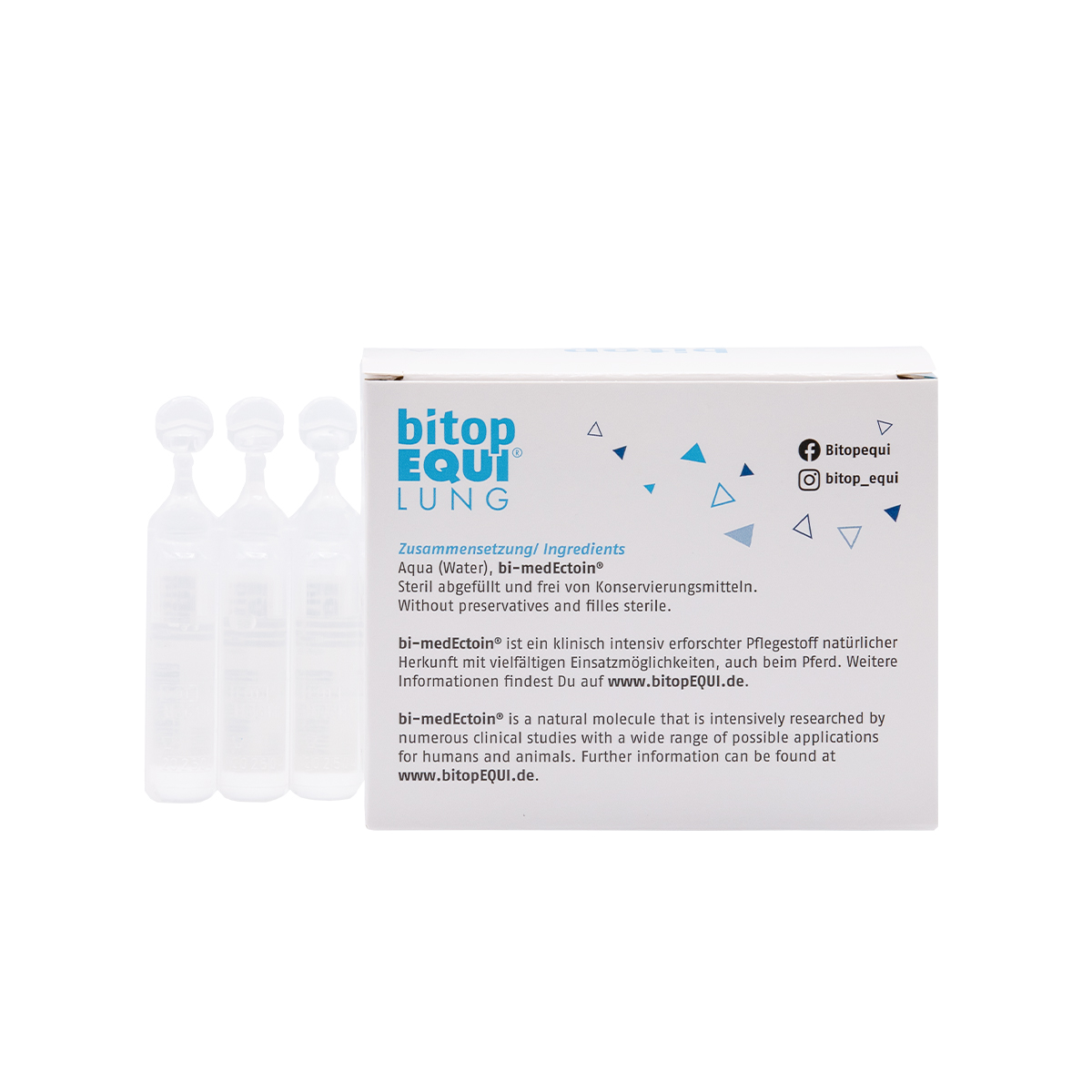 Produktansicht - bitopEQUI® - bi-medEctoin® easy breathe 30 x 5 ml